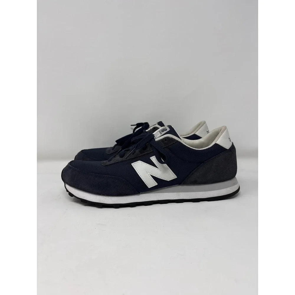 New Balance 501 Mens Navy Blue White Suede Mesh Sneakers ML501BKW - Picture 4 of 9